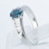 サイドダイヤモンド アレキサンドライトxダイヤモンド プラチナリング Al: 0.77 ct D: 0.34ct Pt900