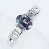 アレキサンドライトxダイヤモンド プラチナリング Al: 0.80 ct D: 0.33ct Pt900
