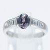 アレキサンドライトxダイヤモンド プラチナリング Al: 0.80 ct D: 0.33ct Pt900