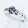 アレキサンドライトxダイヤモンド プラチナリング Al: 0.80 ct D: 0.33ct Pt900
