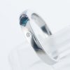 アレキサンドライトxダイヤモンド プラチナリング Al: 0.2 ct D: 0.02ct Pt900