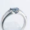 サイドダイヤモンド アレキサンドライトxダイヤモンド プラチナリング Al: 0.49 ct D: 0.354ct Pt900