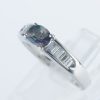 サイドダイヤモンド アレキサンドライトxダイヤモンド プラチナリング Al: 0.49 ct D: 0.354ct Pt900