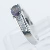 サイドダイヤモンド アレキサンドライトxダイヤモンド プラチナリング Al: 0.49 ct D: 0.354ct Pt900