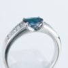サイドダイヤモンド アレキサンドライトxダイヤモンド プラチナリング Al: 0.49 ct D: 0.354ct Pt900