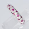 ルビーxダイヤモンド ホワイトゴールドリング R: 1 ct D: 1.25ct K18WG - 画像 (3)
