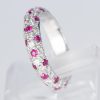 ルビーxダイヤモンド ホワイトゴールドリング R: 1 ct D: 1.25ct K18WG - 画像 (4)