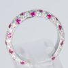 ルビーxダイヤモンド ホワイトゴールドリング R: 1 ct D: 1.25ct K18WG - 画像 (5)