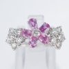 ブルーム ピンクサファイアxダイヤモンド ホワイトゴールドリング PS: 1.208 ct D: 1.333ct K18WG