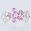 ブルーム ピンクサファイアxダイヤモンド ホワイトゴールドリング PS: 1.208 ct D: 1.333ct K18WG