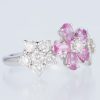 ブルーム ピンクサファイアxダイヤモンド ホワイトゴールドリング PS: 1.208 ct D: 1.333ct K18WG