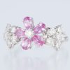 ブルーム ピンクサファイアxダイヤモンド ホワイトゴールドリング PS: 1.208 ct D: 1.333ct K18WG