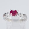 ルビーxダイヤモンド ホワイトゴールドリング R: 1.007 ct D: 0.16ct K18WG - 画像 (2)