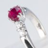 ルビーxダイヤモンド ホワイトゴールドリング R: 1.007 ct D: 0.16ct K18WG - 画像 (4)