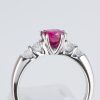 ルビーxダイヤモンド ホワイトゴールドリング R: 1.007 ct D: 0.16ct K18WG - 画像 (5)