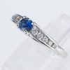 サファイアxダイヤモンド ホワイトゴールドリング (S: 0.32 ct D: 0.25ct K18WG)