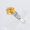 イエローサファイアxダイヤモンド プラチナリング YS: 1.34 ct D: 0.37ct Pt900 - 画像 (3)