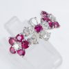 ブルーム ルビーxダイヤモンド ホワイトゴールドリング (R: 1.42 ct D: 1.02ct K18WG)