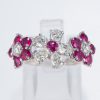ブルーム ルビーxダイヤモンド ホワイトゴールドリング (R: 1.42 ct D: 1.02ct K18WG)