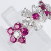 ブルーム ルビーxダイヤモンド ホワイトゴールドリング (R: 1.42 ct D: 1.02ct K18WG)