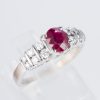 ルビーxダイヤモンド ホワイトゴールドリング R: 1.11 ct D: 0.54ct K18WG