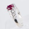 ルビーxダイヤモンド ホワイトゴールドリング R: 1.11 ct D: 0.54ct K18WG - 画像 (4)