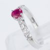 ルビーxダイヤモンド プラチナリング (R: 0.67 ct D: 0.4ct Pt900)
