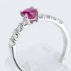 ルビーxダイヤモンド プラチナリング (R: 0.67 ct D: 0.4ct Pt900)