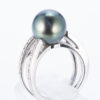 タヒチパールxダイヤモンド プラチナリング P: 10.88mm D: 0.28ct Pt900