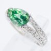 グリーントルマリンxダイヤモンド ホワイトゴールドリング GT: 3.075 ct D: 1.24ct K18WG