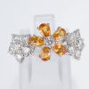 ブルーム イエローサファイアxダイヤモンド ホワイトゴールドリング YS: 1.35 ct D: 1.51ct K18WG