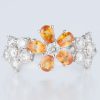 ブルーム イエローサファイアxダイヤモンド ホワイトゴールドリング YS: 1.35 ct D: 1.51ct K18WG
