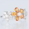 ブルーム イエローサファイアxダイヤモンド ホワイトゴールドリング YS: 1.35 ct D: 1.51ct K18WG