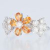 ブルーム イエローサファイアxダイヤモンド ホワイトゴールドリング YS: 1.35 ct D: 1.51ct K18WG