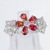 ブルーム オレンジサファイアxダイヤモンド ホワイトゴールドリング OS: 1.35 ct D: 1.46ct K18WG
