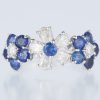 ブルーム サファイアxダイヤモンド ホワイトゴールドリング S: 2.1 ct D: 1ct K18WG