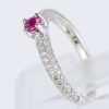 ルビーxダイヤモンド ホワイトゴールドリング (R: 0.2 ct D: 0.42ct K18WG)