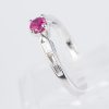 ルビーxダイヤモンド ホワイトゴールドリング R: 0.4 ct D: 0.21ct K18WG - 画像 (4)