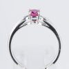ルビーxダイヤモンド ホワイトゴールドリング R: 0.4 ct D: 0.21ct K18WG - 画像 (5)