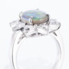 2.87ct セミブラックオパールダイヤモンドプラチナリング