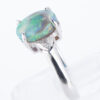 ブラックオパールxダイヤモンド プラチナリング BO: 2.88 ct D: 0.324ct Pt900