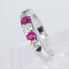 ルビーxダイヤモンド プラチナリング R: 0.74 ct D: 0.63ct Pt900 - 画像 (4)