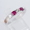 ルビーxダイヤモンド プラチナリング R: 0.43 ct D: 0.55ct Pt900
