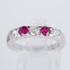 ルビーxダイヤモンド プラチナリング R: 0.43 ct D: 0.55ct Pt900 - 画像 (2)