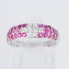ルビーxダイヤモンド ホワイトゴールドリング R: 0.76 ct D: 0.22ct K18WG - 画像 (2)
