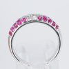 ルビーxダイヤモンド ホワイトゴールドリング R: 0.76 ct D: 0.22ct K18WG - 画像 (5)
