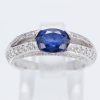 サファイアxダイヤモンド プラチナリング (S: 1.58 ct D: 0.76ct Pt900)