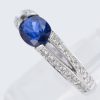 サファイアxダイヤモンド プラチナリング (S: 1.58 ct D: 0.76ct Pt900)