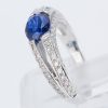 サファイアxダイヤモンド プラチナリング (S: 1.58 ct D: 0.76ct Pt900)