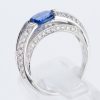 サファイアxダイヤモンド プラチナリング (S: 1.58 ct D: 0.76ct Pt900)